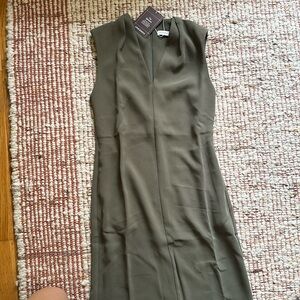 Loose Work Column Midi Dress